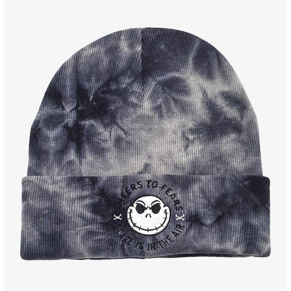 NWT Disney Tie Dye Nightmare Before Christmas Jack Skellington Cuff Beanie